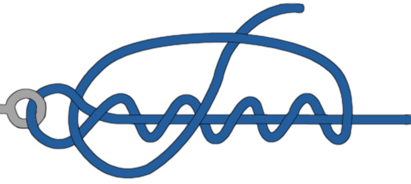 Improved Clinch knot drawing