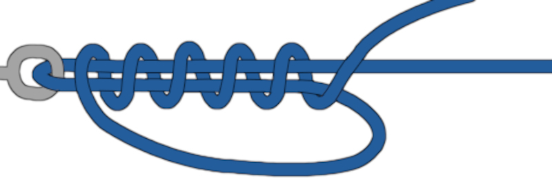 Uni knot drawing