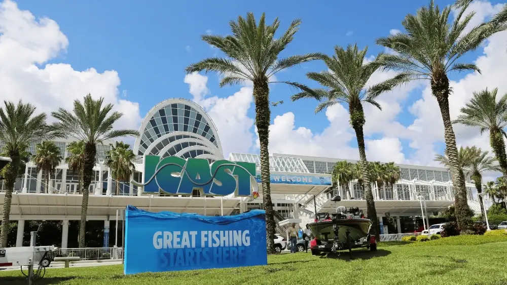 ICAST building and sign