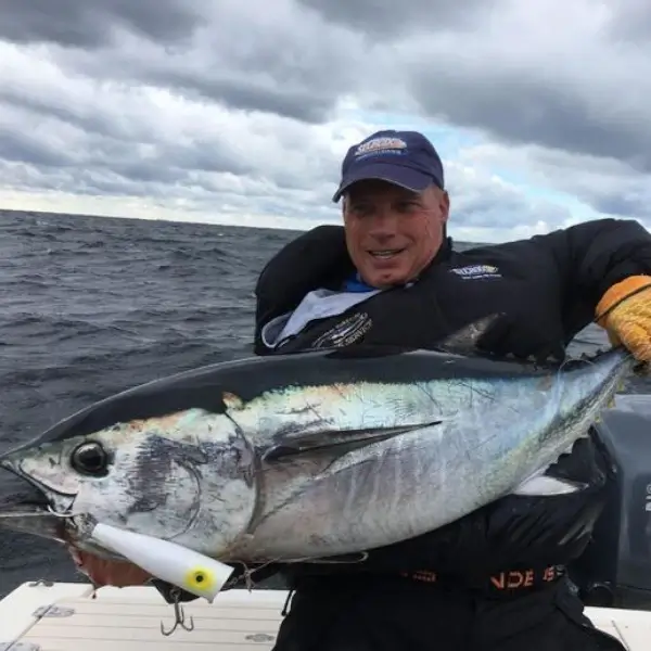 Jim Freda holding a fish
