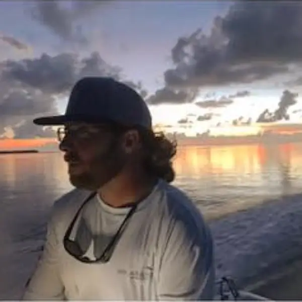 Justin Brunk running a boat