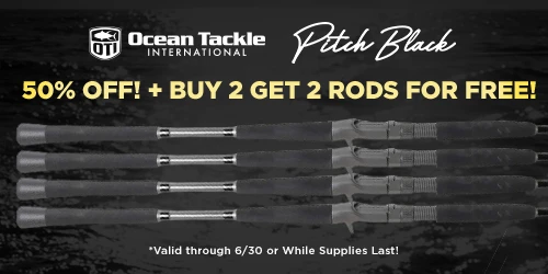 Save 50% OFF + Buy 2 Get 2 Free OTI Pitch Black Inshore Rods!