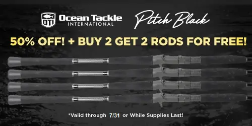 Save 50% OFF + Buy 2 Get 2 Free OTI Pitch Black Inshore Rods!